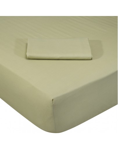 DAS HOME ΣΕΝΤΟΝΙ KING ΜΕ ΛΑΣΤΙΧΟ 180*200+35 GREEN OLIVE 1016 GREEN OLIVE