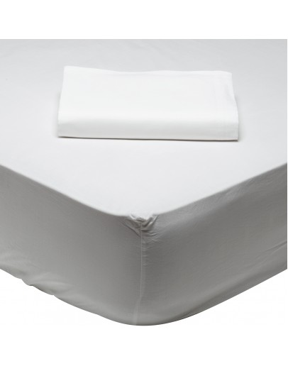 DAS HOME ΣΕΝΤΟΝΙ KING ΜΕ ΛΑΣΤΙΧΟ 180*200+35 ARTIC WHITE 1001 ARTIC WHITE