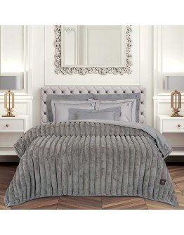 GREENWICH POLO CLUB ΚΟΥΒΕΡΤΑ FAUX FUR ΥΠΕΡΔΙΠΛΗ PREMIUM 3831 TAUPE