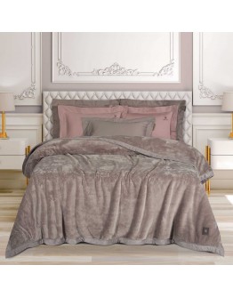 GREENWICH POLO CLUB ΚΟΥΒΕΡΤΑ VELOUR KING ESSENTIAL 3973 DUSTY LILAC