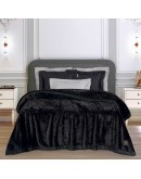 GREENWICH POLO CLUB ΚΟΥΒΕΡΤΑ VELOUR KING ESSENTIAL 3975 BLACK