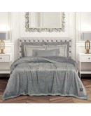 GREENWICH POLO CLUB ΚΟΥΒΕΡΤΑ VELOUR KING ESSENTIAL 3971 GREY