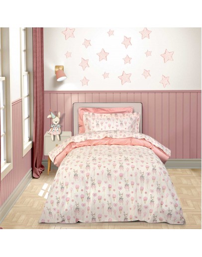 GREENWICH POLO CLUB ΣΕΤ ΣΕΝΤΟΝΙΑ ΜΟΝΑ ESSENTIAL 8859 IVORY, PINK