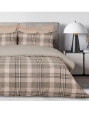DAS HOME ΣΕΤ ΣΕΝΤΟΝΙΑ ΜΟΝΑ HAPPY FLANNEL 9679 BEIGE, OLIVE