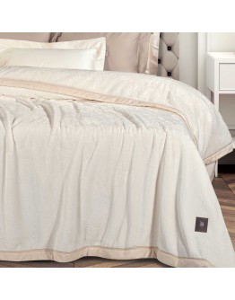 GREENWICH POLO CLUB ΚΟΥΒΕΡΤΑ VELOUR KING ESSENTIAL 3974 ROYAL WHITE