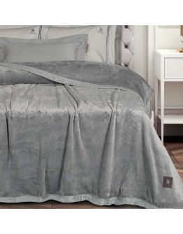 GREENWICH POLO CLUB ΚΟΥΒΕΡΤΑ VELOUR KING ESSENTIAL 3971 GREY