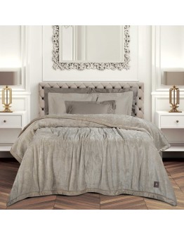 GREENWICH POLO CLUB ΚΟΥΒΕΡΤΑ VELOUR KING ESSENTIAL 3972 TAUPE