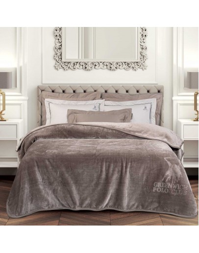 GREENWICH POLO CLUB ΚΟΥΒΕΡΤΑ VELOUR ΥΠΕΡΔΙΠΛΗ ESSENTIAL 3497 TAUPE GREENWICH POLO CLUB ΚΟΥΒΕΡΤΑ VELOUR ΥΠΕΡΔΙΠΛΗ ESSENTIAL 3497 TAUPE