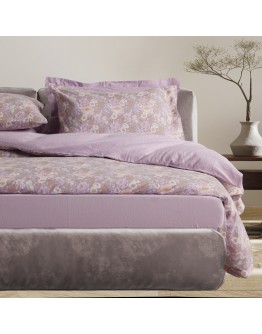 DAS HOME ΣΕΤ ΠΑΠΛΩΜΑΤΟΘΗΚΗ ΜΟΝΗ HAPPY FLANNEL 9682 GREY, LILAC