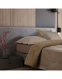 DAS HOME ΚΟΥΒΕΡΤΟΠΑΠΛΩΜΑ SHERPA ΜΟΝΟ 1367 TAUPE