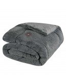 GREENWICH POLO CLUB ΚΟΥΒΕΡΤΟΠΑΠΛΩΜΑ RABBIT FAUX FUR KING ESSENTIAL 3954 GREY