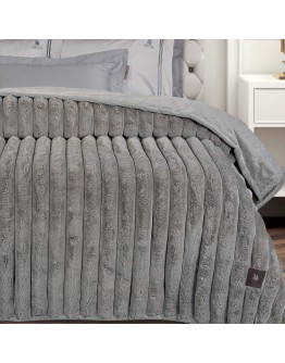 GREENWICH POLO CLUB ΚΟΥΒΕΡΤΑ FAUX FUR ΥΠΕΡΔΙΠΛΗ PREMIUM 3831 TAUPE