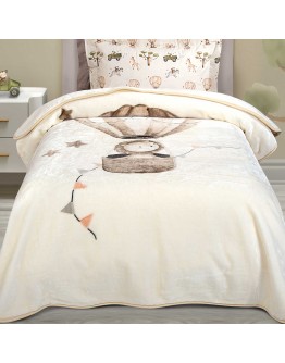 GREENWICH POLO CLUB ΚΟΥΒΕΡΤΑ VELOUR JUNIOR ESSENTIAL 8860 TAUPE