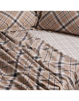 DAS HOME ΣΕΤ ΣΕΝΤΟΝΙΑ ΜΟΝΑ ΜΕ ΛΑΣΤΙΧΟ CASUAL 5435 BEIGE, BLACK