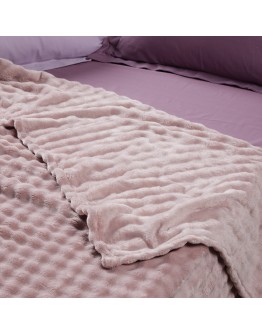 DAS HOME ΚΟΥΒΕΡΤΑ BUBBLE FLEECE 240Χ260 1372 DUSTY LILAC