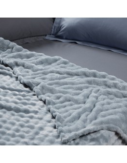 DAS HOME ΚΟΥΒΕΡΤΑ BUBBLE FLEECE 160Χ220 1371 LIGHT BLUE