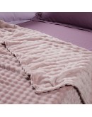 DAS HOME ΚΟΥΒΕΡΤΑ BUBBLE FLEECE 160Χ220 1372 DUSTY LILAC