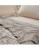 DAS HOME ΚΟΥΒΕΡΤΑ BUBBLE FLEECE 220Χ240 1370 TAUPE