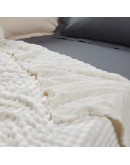 DAS HOME ΚΟΥΒΕΡΤΑ BUBBLE FLEECE 160Χ220 1369 IVORY