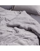 DAS HOME ΚΟΥΒΕΡΤΟΠΑΠΛΩΜΑ SHERPA ΜΟΝΟ 1368 GREY